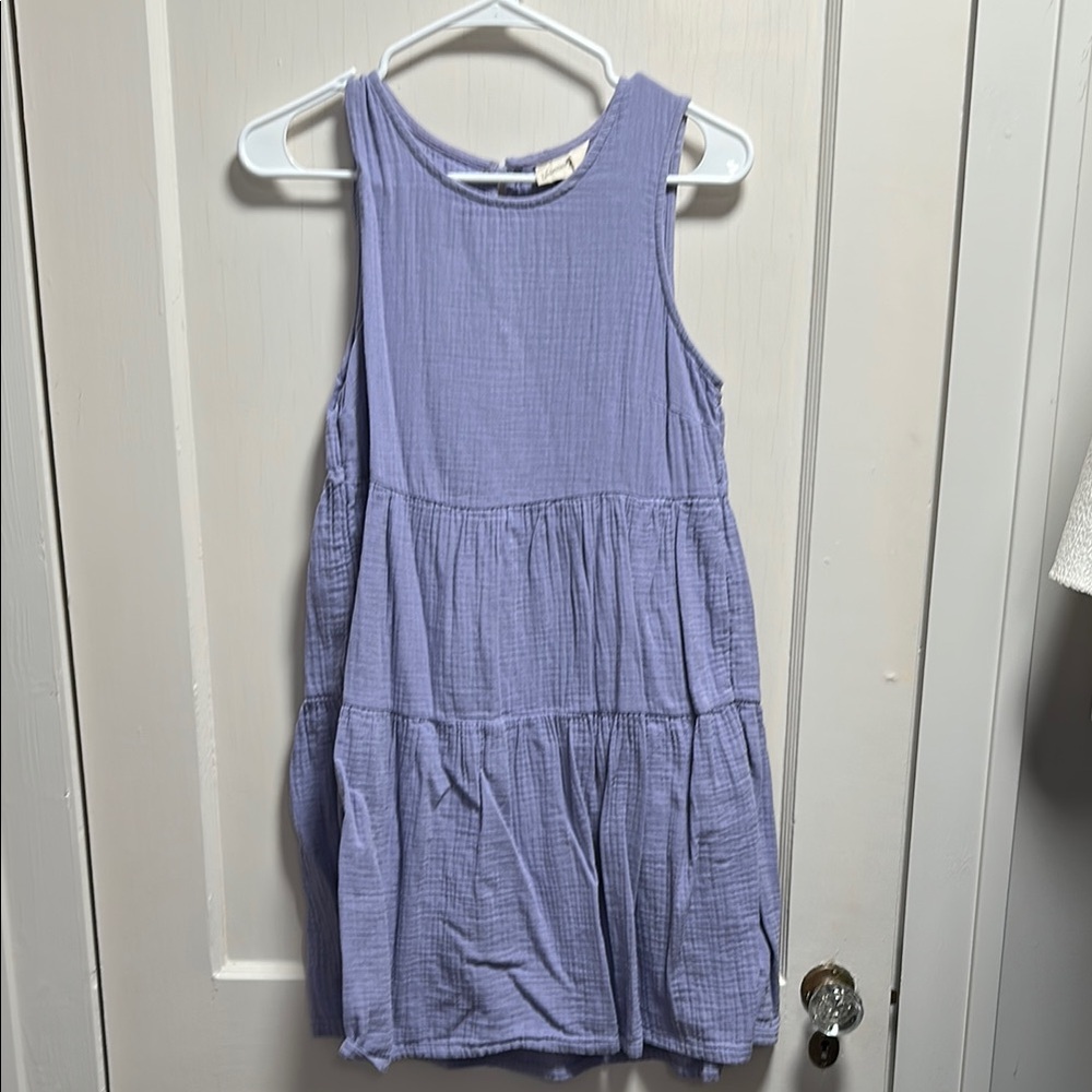 Sleeveless Purple Tiered Dress